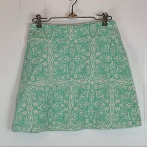 Athleta Light Green and Cream Athletic Skirt Sz XS